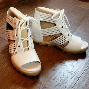 Sorel Joanie II Lace Up Wedge Sandals NWT
